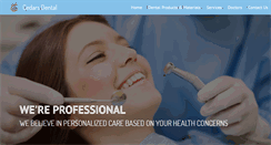 Desktop Screenshot of cedars-dental.com
